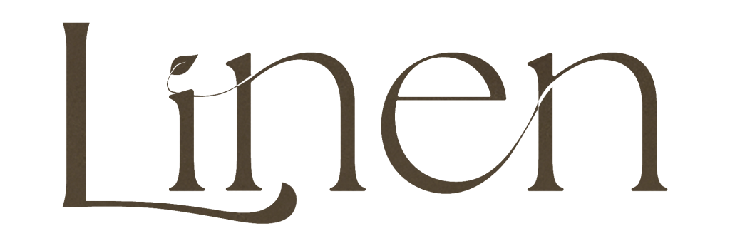 Texto personalizado con la palabra del modelo de colchón: "Linen"